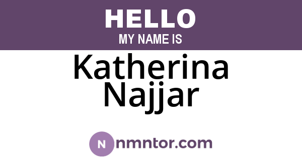 Katherina Najjar