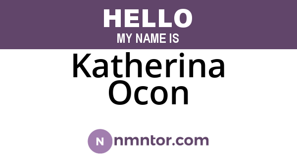 Katherina Ocon