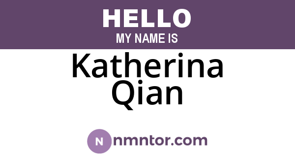 Katherina Qian