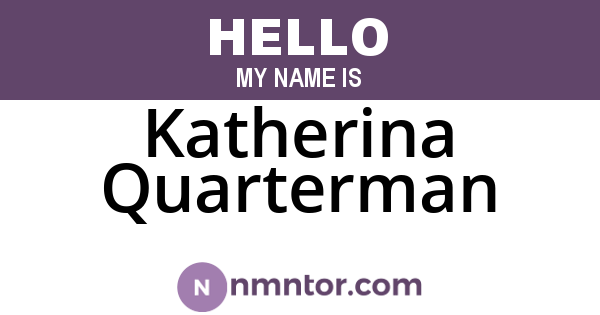 Katherina Quarterman