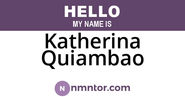 Katherina Quiambao