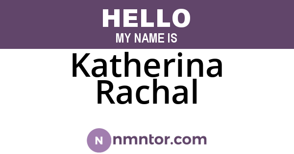 Katherina Rachal