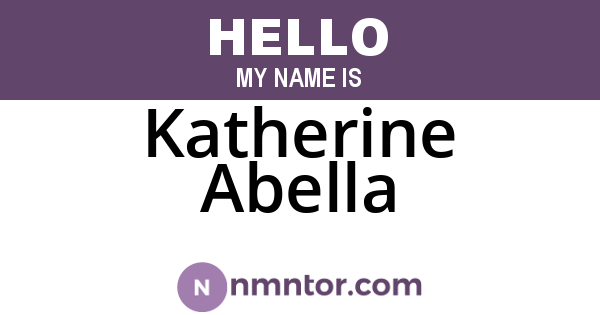 Katherine Abella