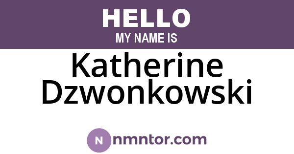 Katherine Dzwonkowski
