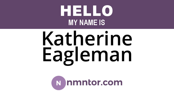 Katherine Eagleman