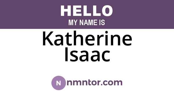 Katherine Isaac