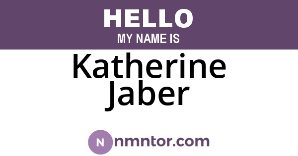 Katherine Jaber