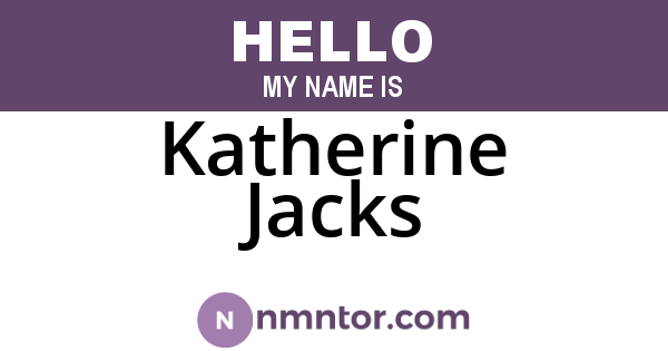 Katherine Jacks
