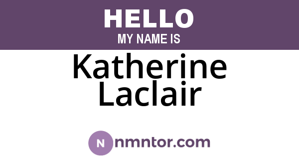Katherine Laclair