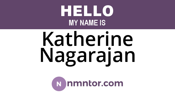 Katherine Nagarajan