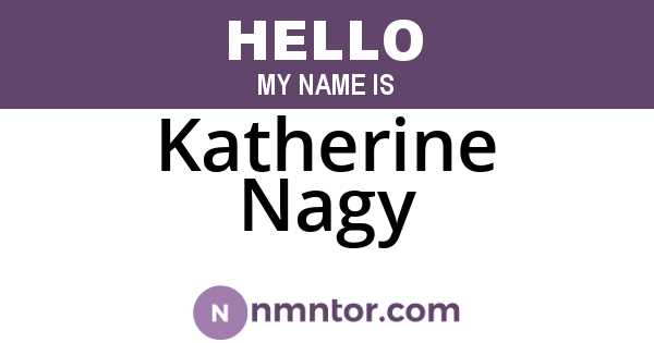 Katherine Nagy