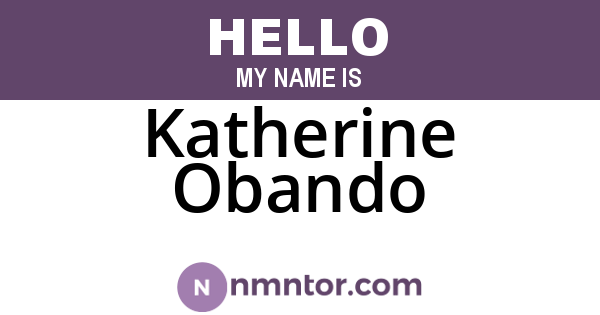 Katherine Obando