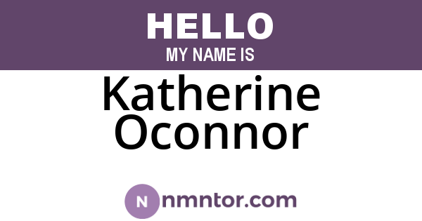 Katherine Oconnor