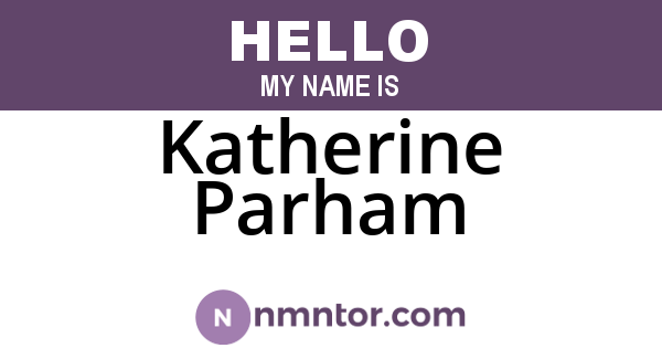 Katherine Parham