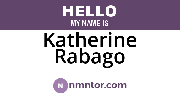 Katherine Rabago