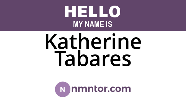 Katherine Tabares