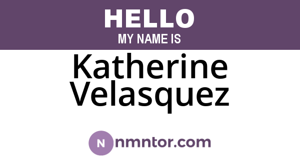Katherine Velasquez