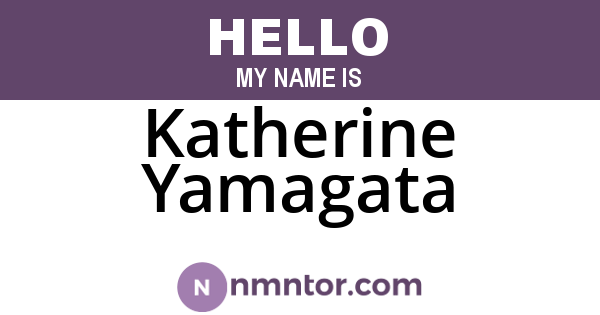 Katherine Yamagata