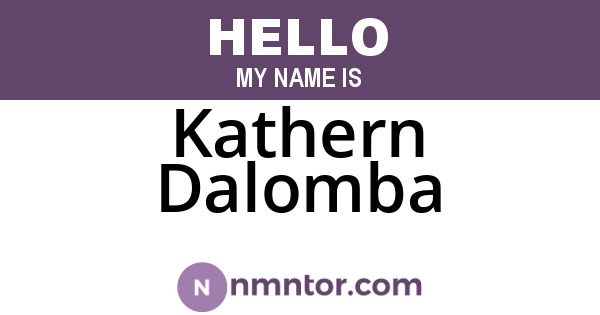 Kathern Dalomba