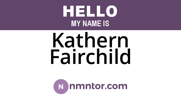 Kathern Fairchild