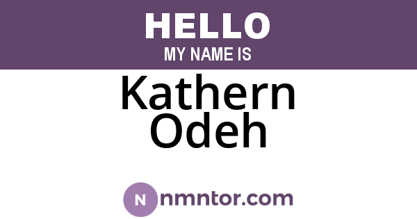 Kathern Odeh