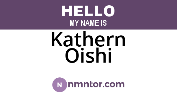 Kathern Oishi