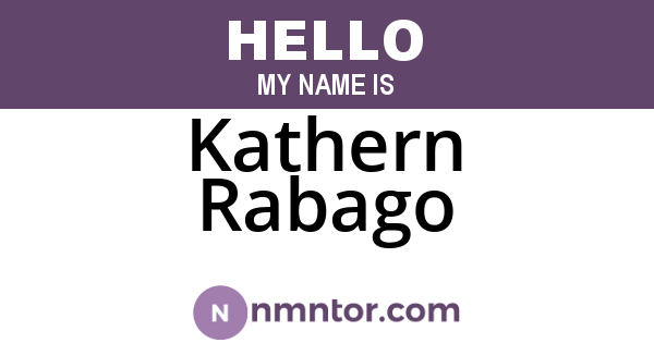 Kathern Rabago
