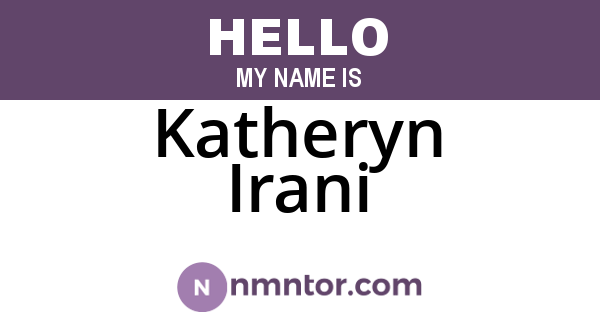 Katheryn Irani