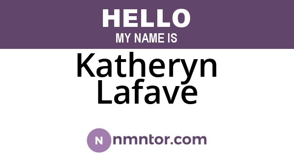 Katheryn Lafave