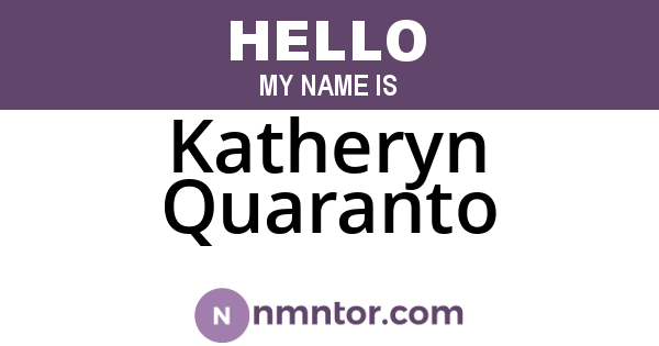 Katheryn Quaranto
