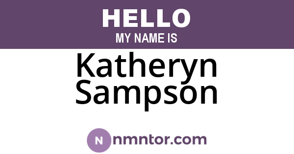 Katheryn Sampson