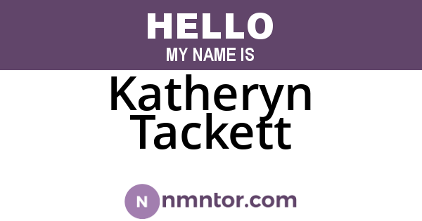 Katheryn Tackett