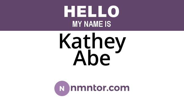 Kathey Abe