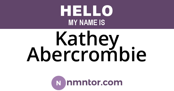 Kathey Abercrombie
