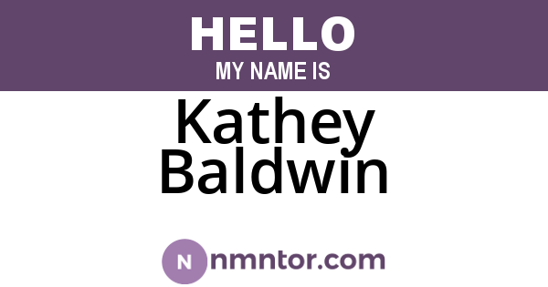 Kathey Baldwin