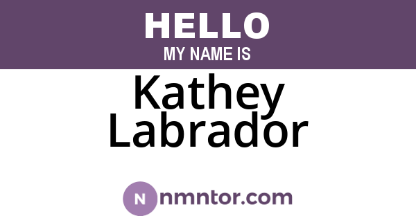 Kathey Labrador