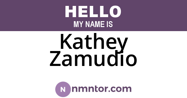 Kathey Zamudio