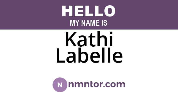 Kathi Labelle