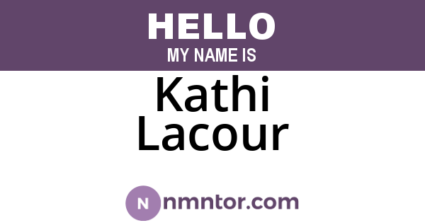 Kathi Lacour