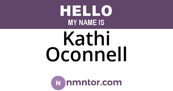 Kathi Oconnell