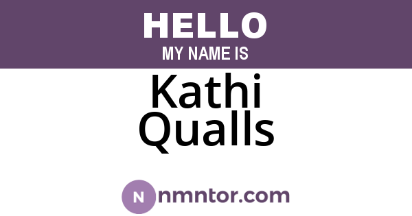 Kathi Qualls