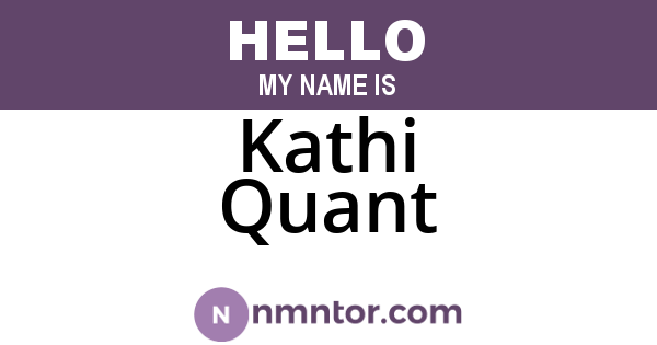 Kathi Quant