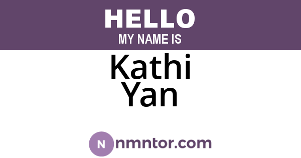 Kathi Yan