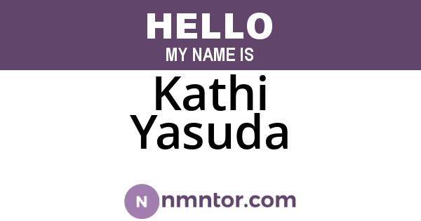 Kathi Yasuda
