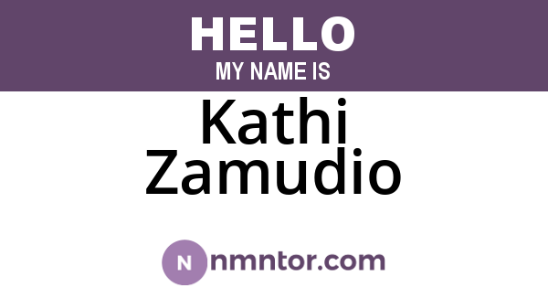 Kathi Zamudio