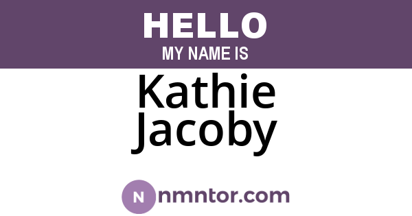 Kathie Jacoby