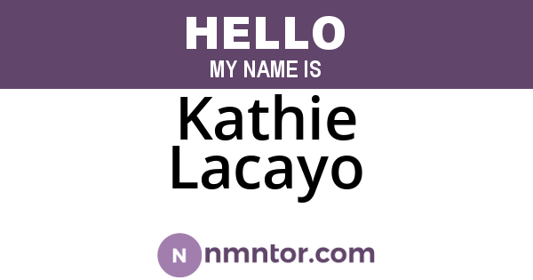Kathie Lacayo