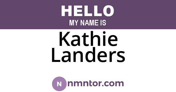 Kathie Landers