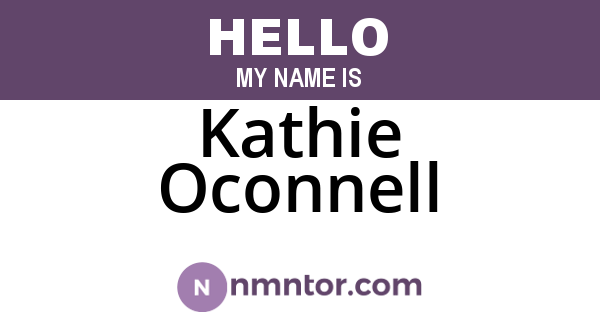 Kathie Oconnell