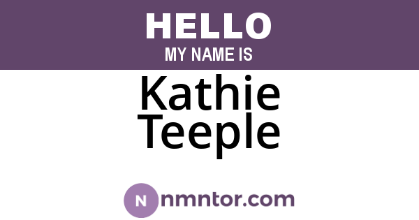 Kathie Teeple